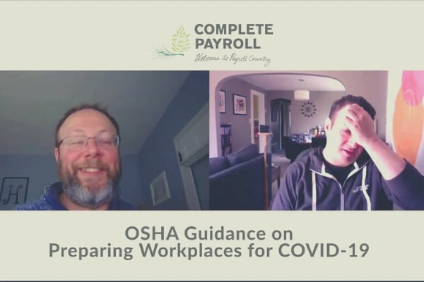 covid 19 osha guidance video call
