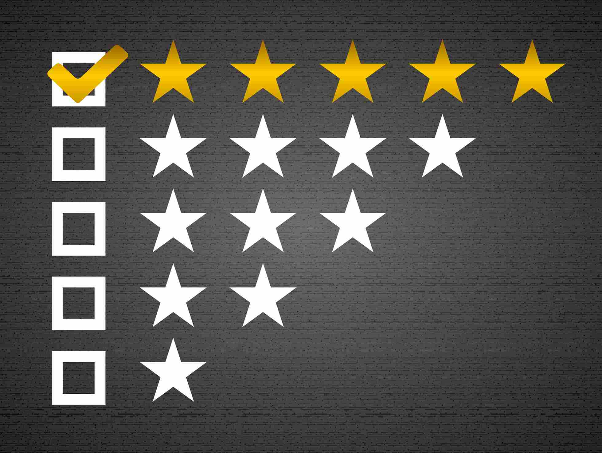 online reviews star rating