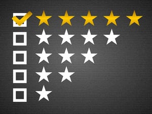 online reviews star ratings