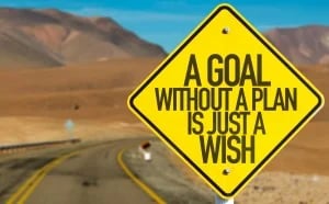 workplace goals for the new year sign board