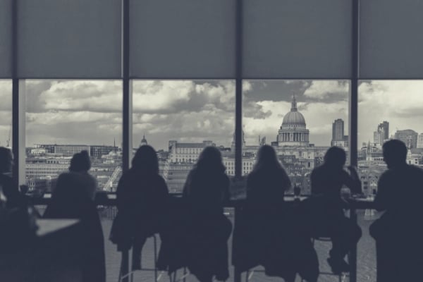 human capital management recruitment people sitting