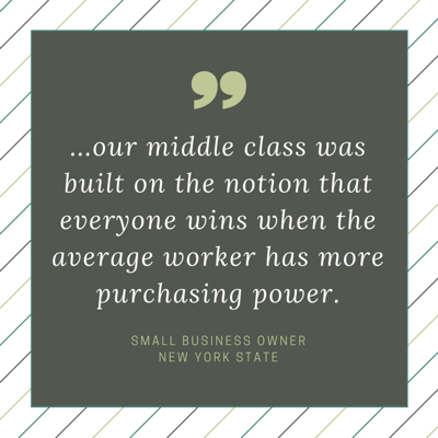 Quote - small business owner - minimum wage new york