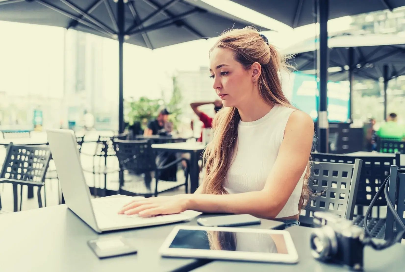 flexible work arrangements woman working