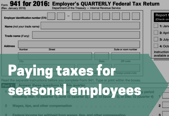 taxes for seasonal employees