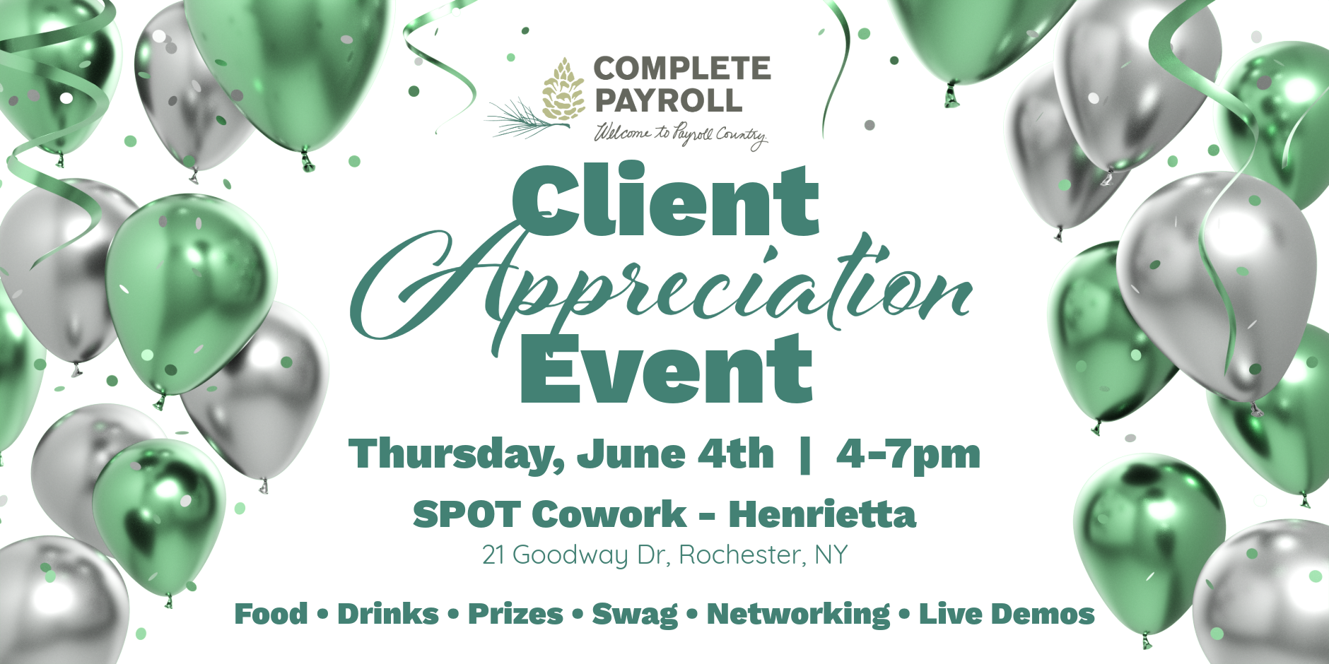20260604 Client Appreciation Event - SPOT Cowork Rochester_Email - Header 1880x940