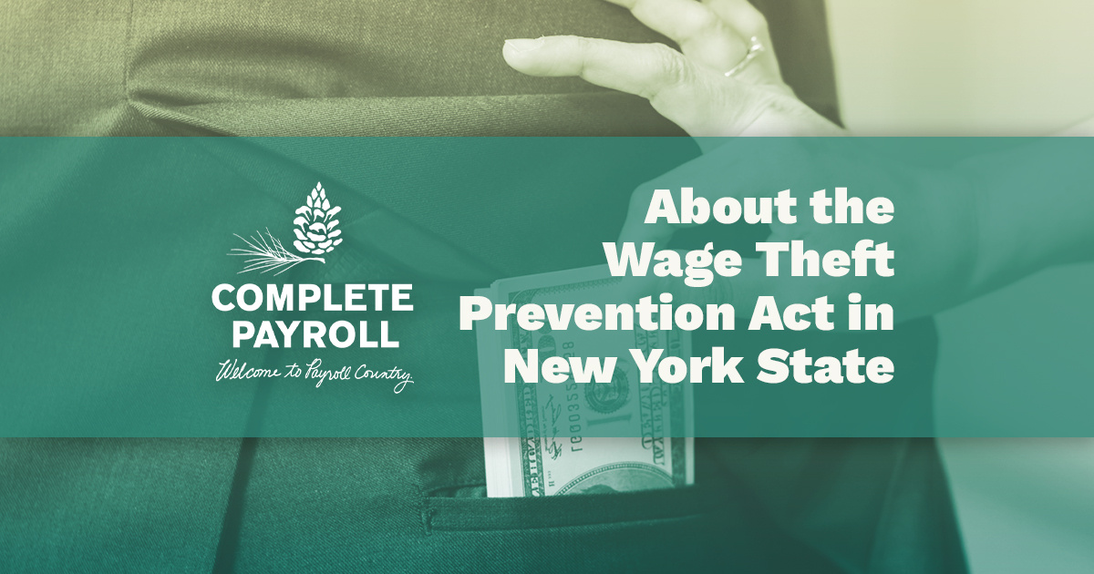 About the Wage Theft Prevention Act in New York State