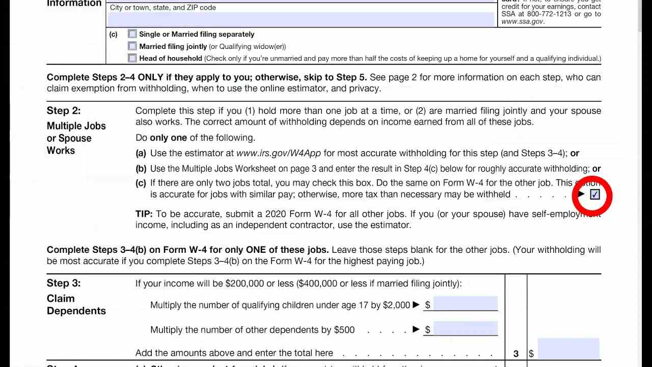 2020 W4 Employee Tax Changes in Evolution Payroll   