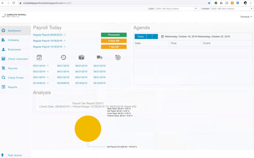 Evolution Payroll Complete Demo