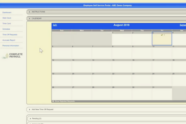 Employee Time Off Requests in SwipeClock and TimeWorks Plus