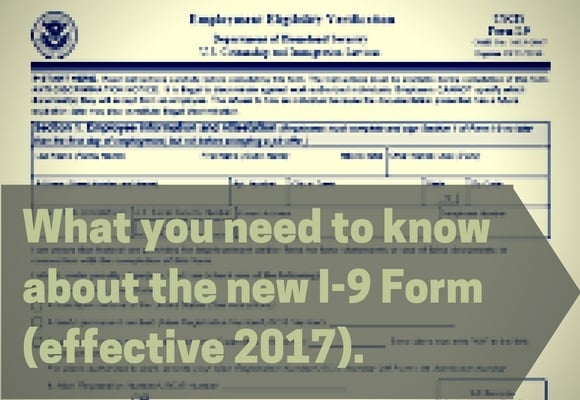 The new Employment Eligibility Verification I-9 Form