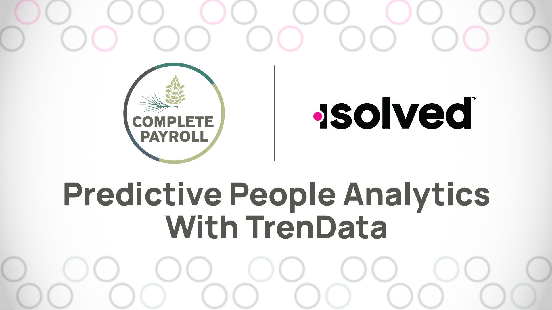 Predictive Analytics With TrenData