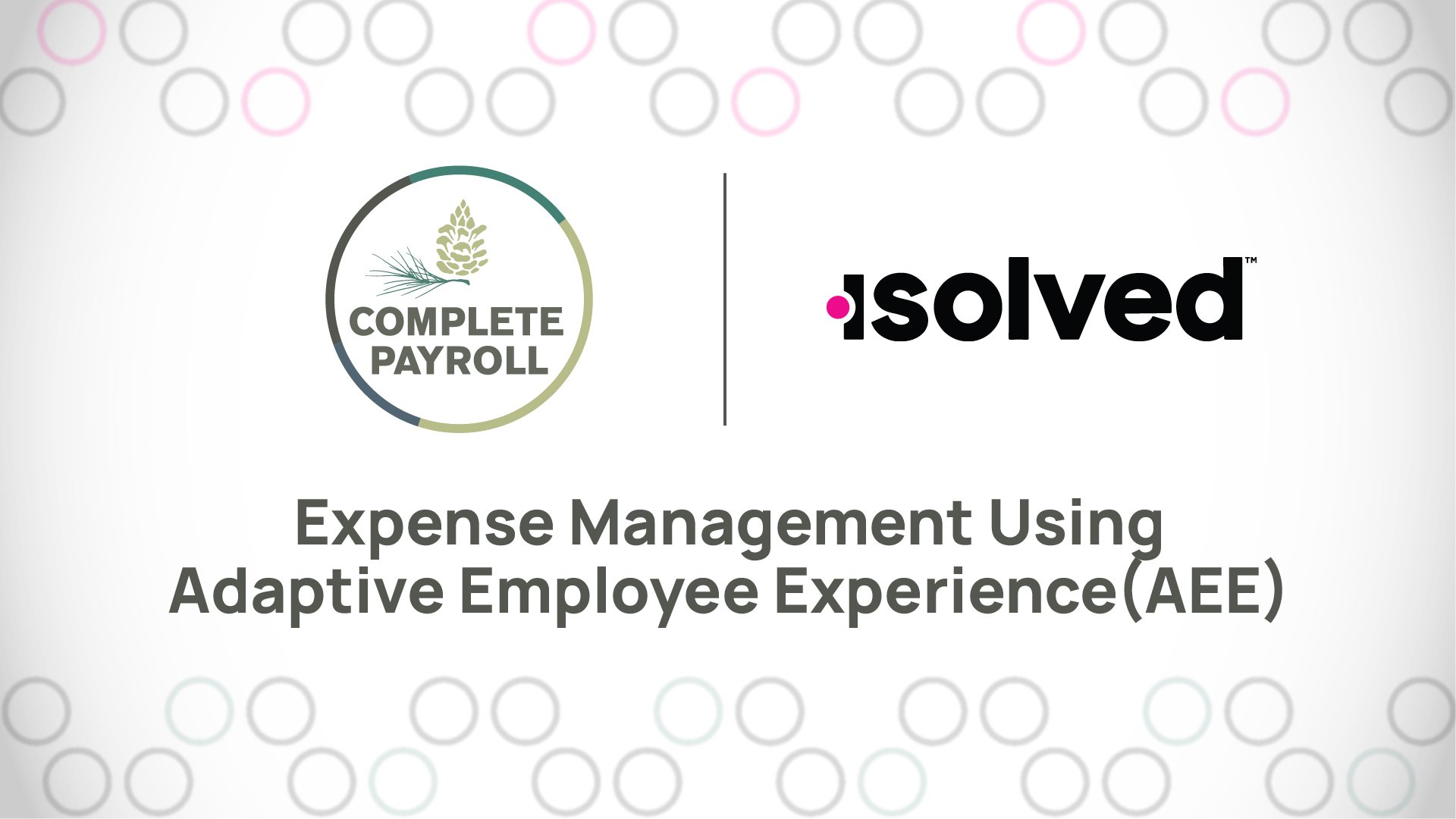 Expense Management Using Adaptive Employee Experience (AEE)