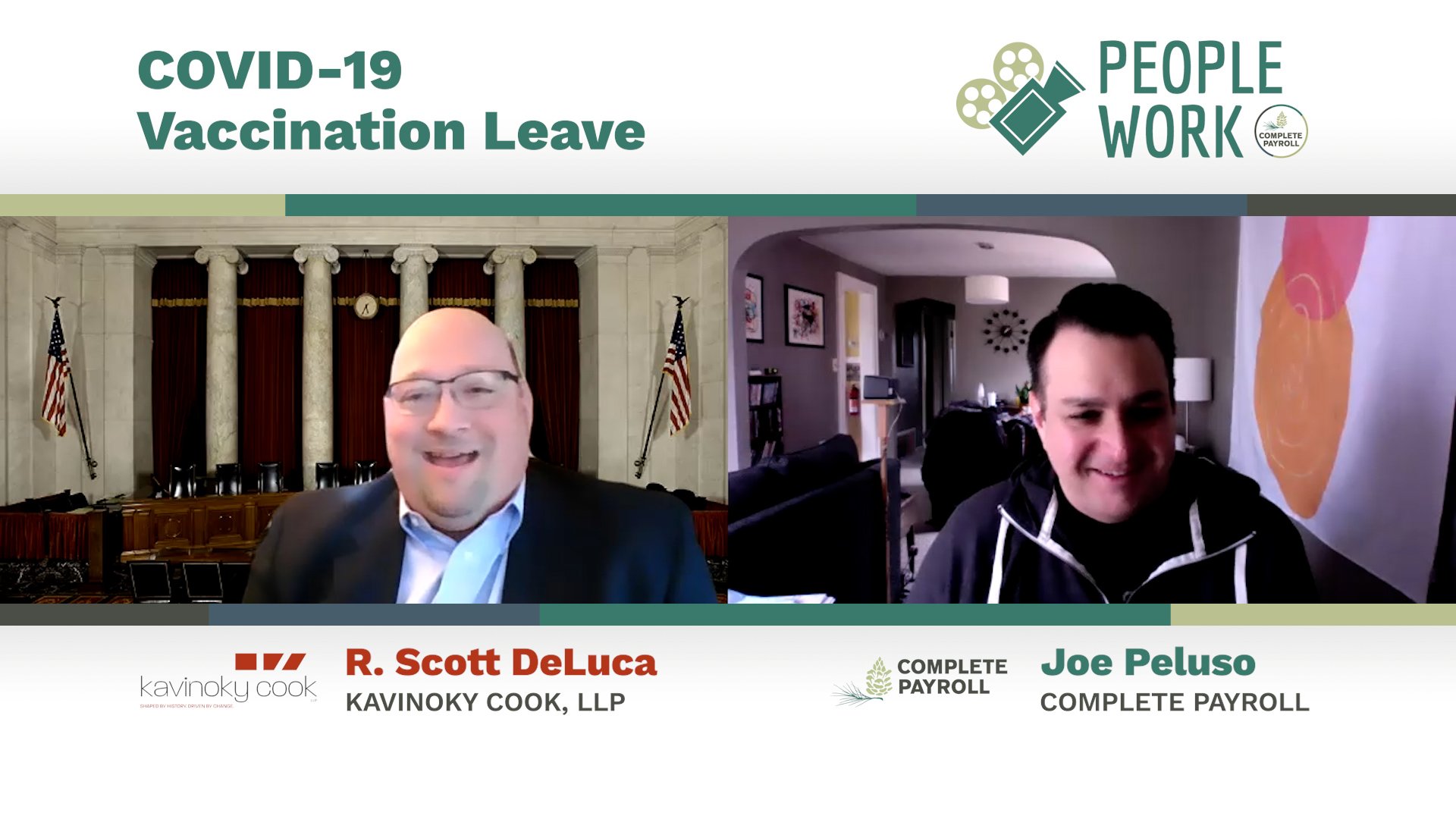 COVID-19 Vaccination Leave: Scott DeLuca, Kavinoky Cook LLP | PeopleWork