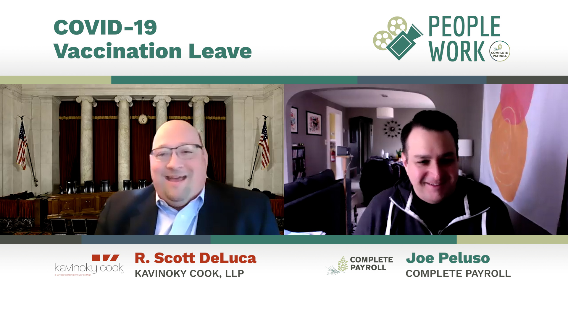 COVID-19 Vaccination Leave: Scott DeLuca, Kavinoky Cook LLP | PeopleWork