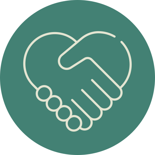 icon_love relationship handshake_green circle_512