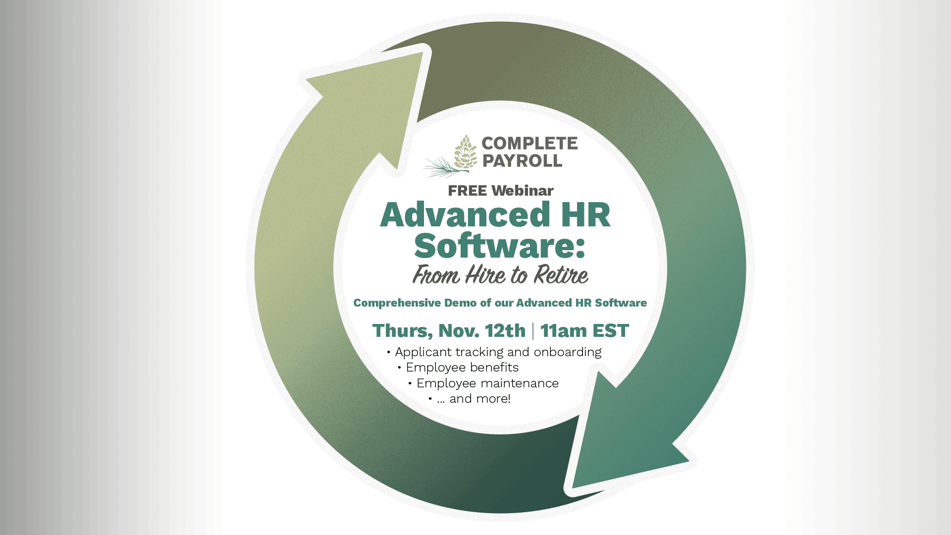 WEBINAR: Advanced HR Software: From Hire to Retire